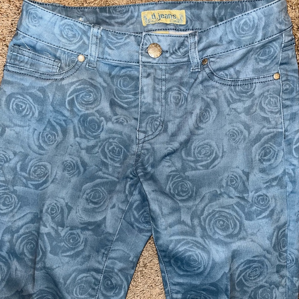 Women floral jeans